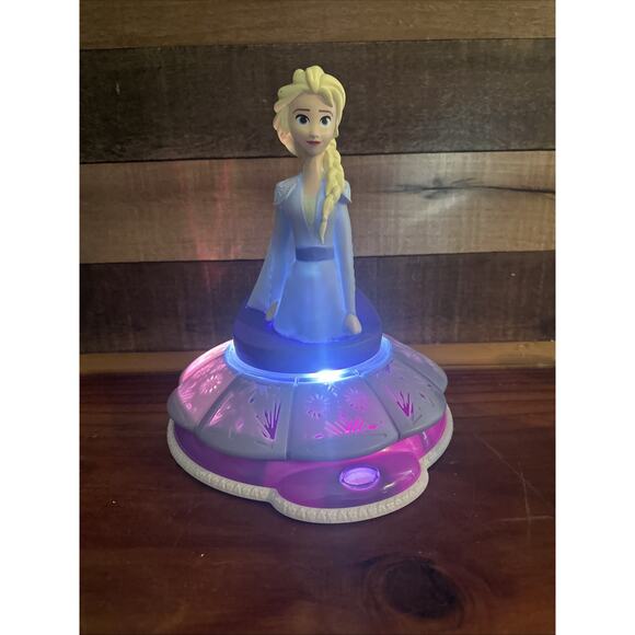 Disney Frozen Elsa Singing/Spinning Night Light Peachtree Playthings - Picture 7 of 10